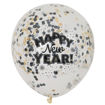 Picture of HAPPY NEW YEAR LATEX BALLONS WITH CONFETTI 12 INCH - 6PCS